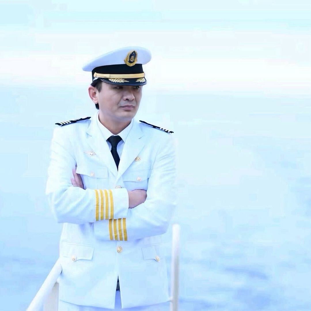 Professional maritime captain portrait